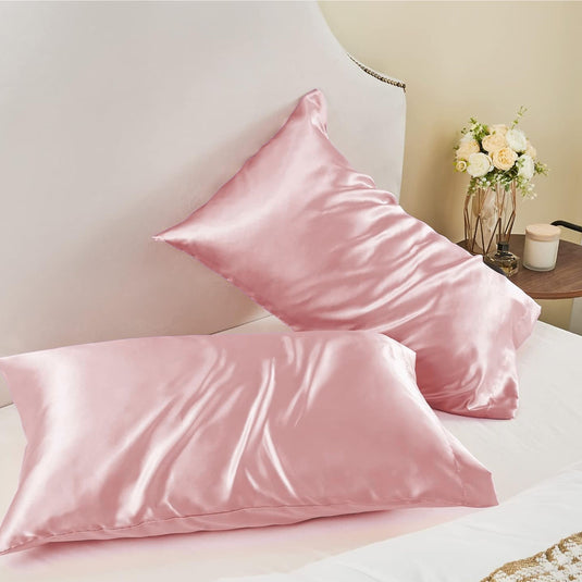 Translation missing: en.Satin Silk Pillowcase for Hair and Skin, Standard Size Pillowcase, 2-Pack, Super Soft Pillowcase with Envelope Closure