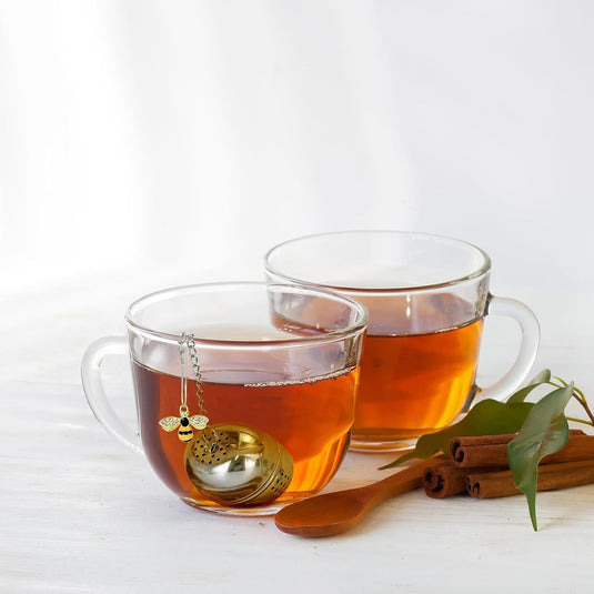 Translation missing: en.2Pcs Stainless Steel Mesh Tea Infuser, 2.1 inch Tea Infuser Ball with Cute Honey Bee Pendant,Tea Strainer Tea Diffuser Tea Steeper for Filtering Tea,Tea Infusers for Loose Tea
