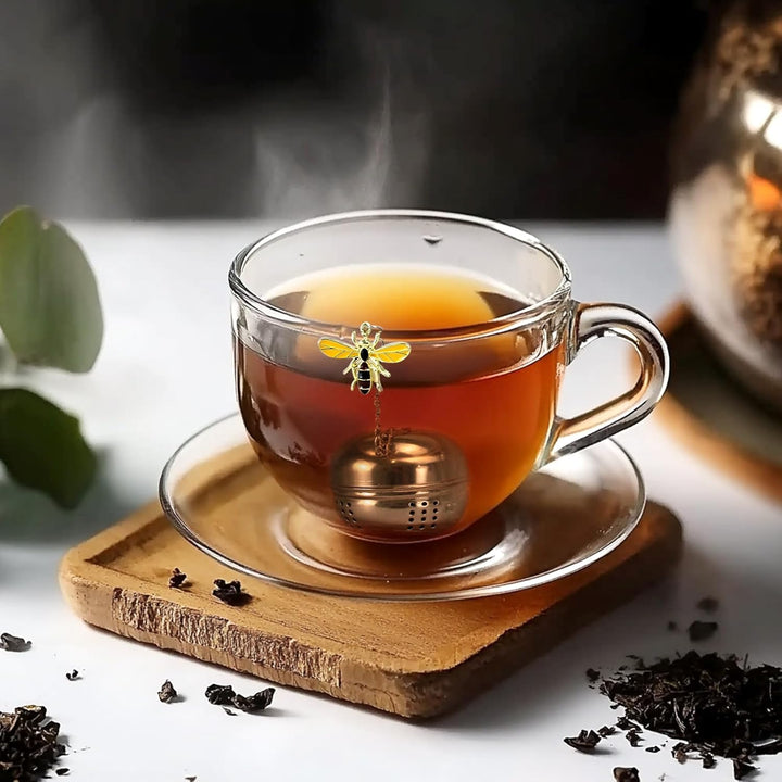 Translation missing: en.2Pcs Stainless Steel Mesh Tea Infuser, 2.1 inch Tea Infuser Ball with Cute Honey Bee Pendant,Tea Strainer Tea Diffuser Tea Steeper for Filtering Tea,Tea Infusers for Loose Tea