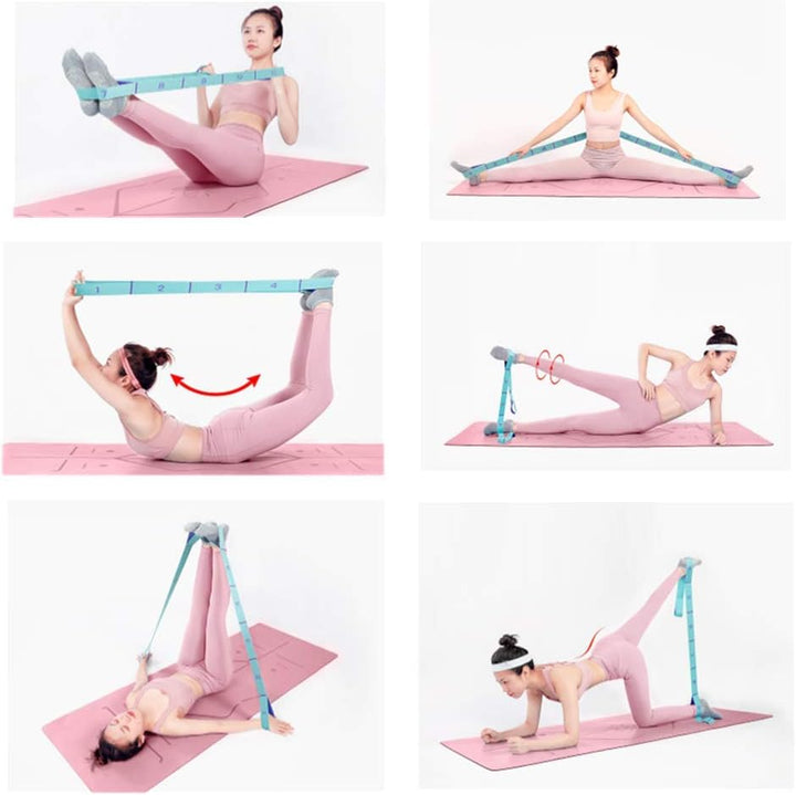 Translation missing: en.Nitpicker Stretching Straps Hamstring Stretcher Device Elastic Exercise Band Yoga mat Carrying Straps Leg Exercise Equipment Stretching Strap with Loops for Flexibility Stretch Strap 11 Loops