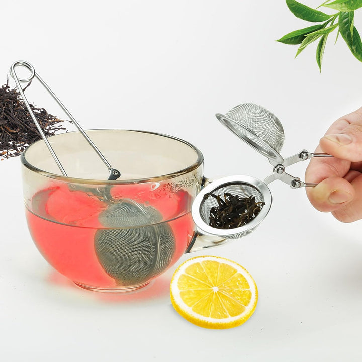 Translation missing: en.Tea Strainers for Loose Tea, 4 Pack Tea Infuser with Handle Fine Mesh Tea Ball Filter Tea Diffusers Steeper for Loose Leaf Tea, Spices, Seasonings