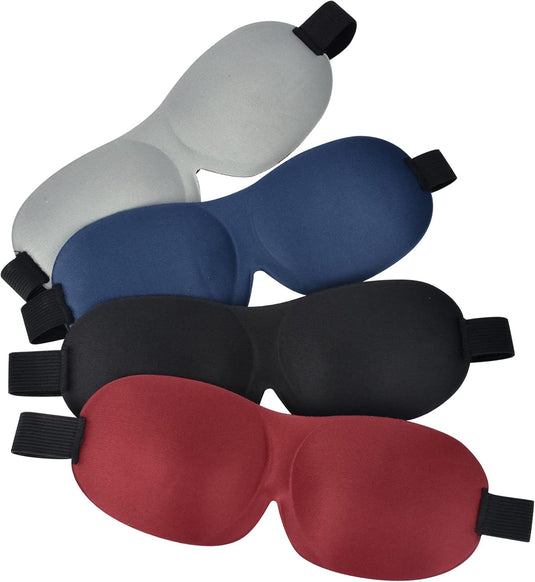 Translation missing: en.4 Pcs Sleep Mask 3D Eye Mask for Sleeping Eye Covers for Back and Side Sleeper at Travel, Sleep, Airplane