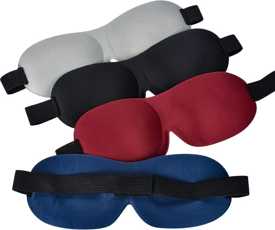 Translation missing: en.4 Pcs Sleep Mask 3D Eye Mask for Sleeping Eye Covers for Back and Side Sleeper at Travel, Sleep, Airplane