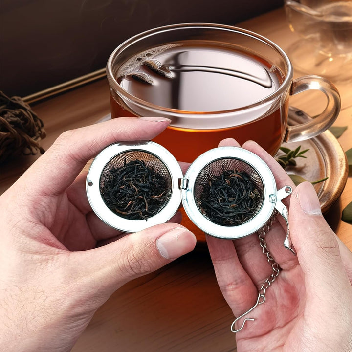 Translation missing: en.8Pcs Tea Ball,2.1 inch Tea Infuser for Loose Leaf Tea,Teas Strainer with Honey Bee Set Pendant,Loose Leaf Teas Steeper for Flavoring Herbal Spices and Seasonings