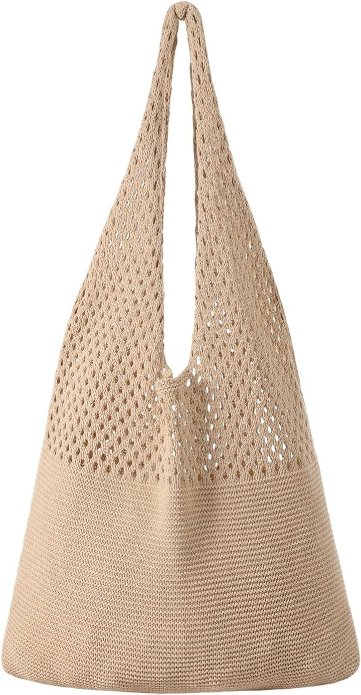 Translation missing: en.Crochet Beach Tote Bags, Stylish Mesh Beach Bags Shoulder Bag for Women, Cute Summer Vacation Boho Tote Bag