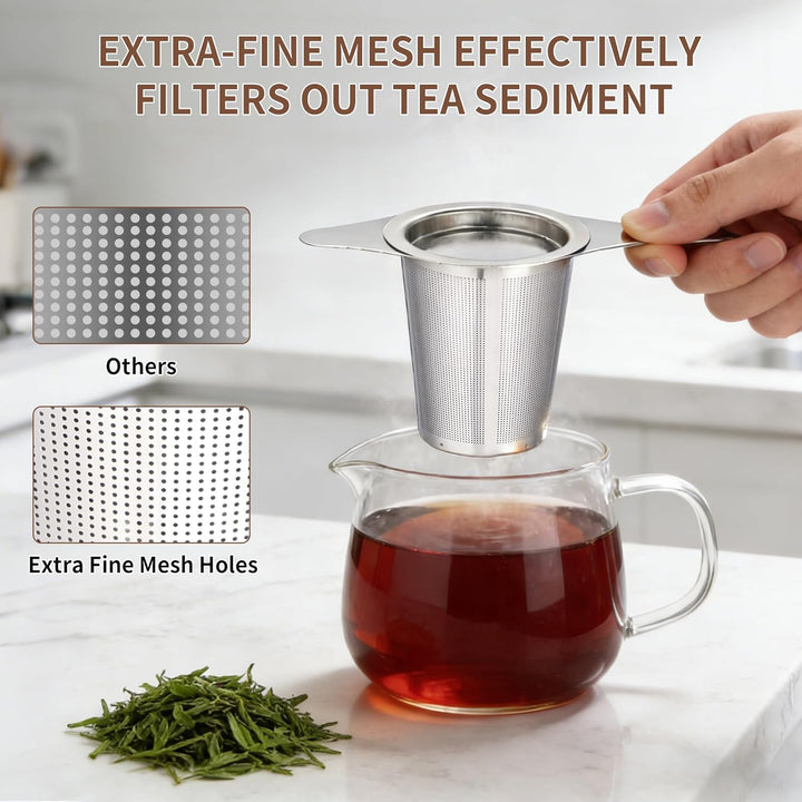 Translation missing: en.Tea infuser,Stainless Steel Tea Steeper and Strainer, Tea Strainers for Loose Tea - Reusable Durable Infuser for Brewing Tea and Coffee