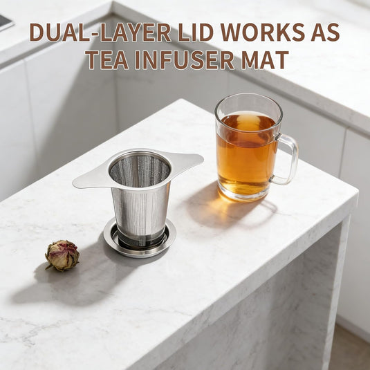 Translation missing: en.Tea infuser,Stainless Steel Tea Steeper and Strainer, Tea Strainers for Loose Tea - Reusable Durable Infuser for Brewing Tea and Coffee