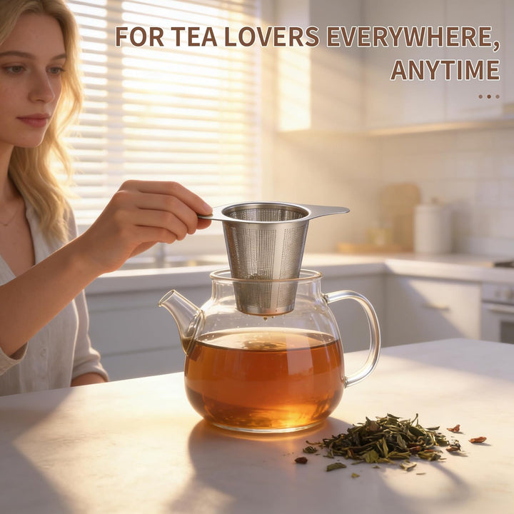 Translation missing: en.Tea infuser,Stainless Steel Tea Steeper and Strainer, Tea Strainers for Loose Tea - Reusable Durable Infuser for Brewing Tea and Coffee