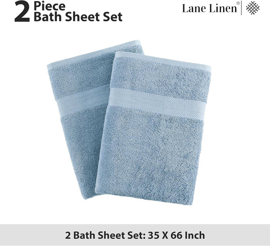 Translation missing: en.Bath Sheets Bathroom Towel Set- 2 Pack 100% Cotton Extra Large Bath Towels, Oversized Bath Towels, Luxury Bath Towels Large Bathroom Set, Shower Towels Bath Towel Sets for Bathroom, 35x66 - Allure