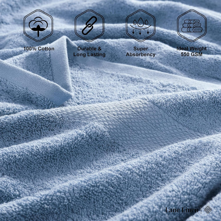 Translation missing: en.Bath Sheets Bathroom Towel Set- 2 Pack 100% Cotton Extra Large Bath Towels, Oversized Bath Towels, Luxury Bath Towels Large Bathroom Set, Shower Towels Bath Towel Sets for Bathroom, 35x66 - Allure