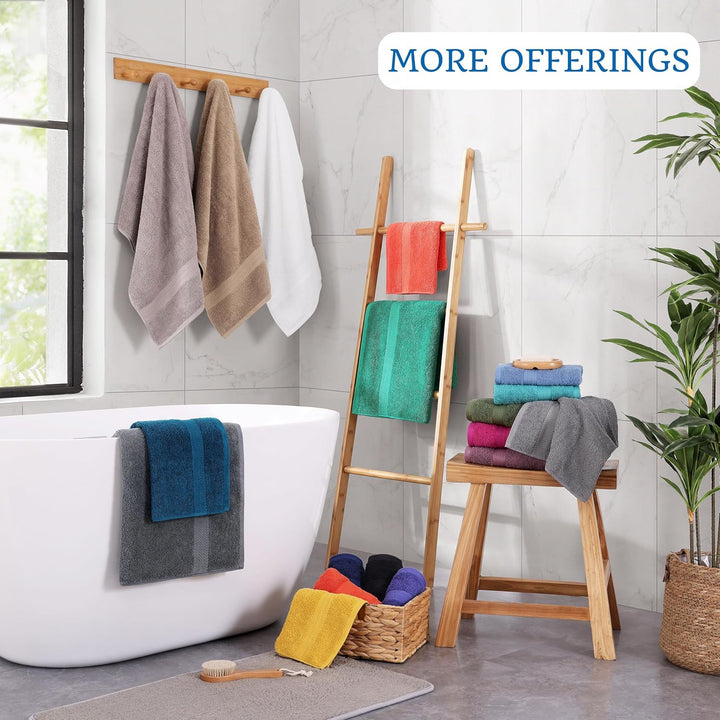 Translation missing: en.Bath Sheets Bathroom Towel Set- 2 Pack 100% Cotton Extra Large Bath Towels, Oversized Bath Towels, Luxury Bath Towels Large Bathroom Set, Shower Towels Bath Towel Sets for Bathroom, 35x66 - Allure