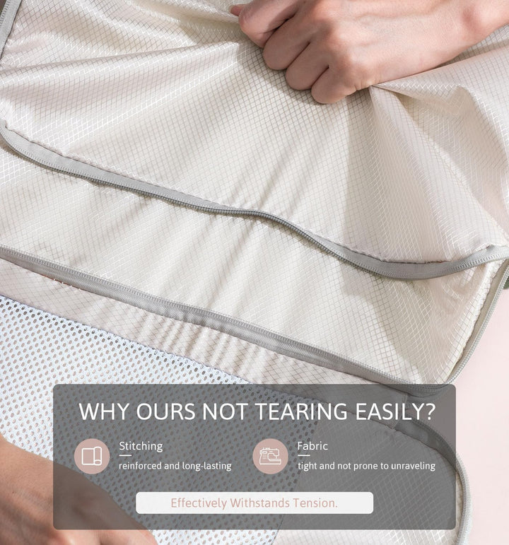 Translation missing: en.Compression Packing Cubes Travel Organizer 7 Set, Ripstop Mesh Travel Organizers for Luggage Multi-Functional Ultralight Expandable Packing Cubes for Carry-on Luggage, Travel, Backpack