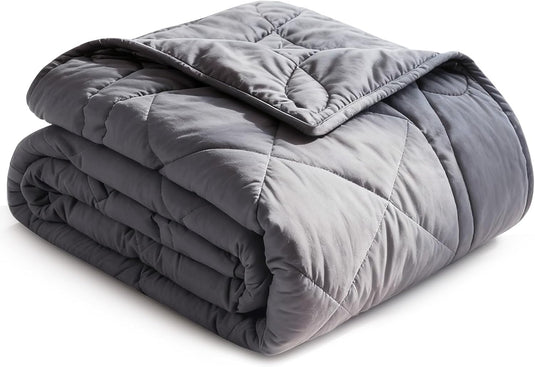 Translation missing: en.Weighted Blanket (15lbs, 60''x80''), Heavy Blanket Washable for Adult with Premium Glass Beads-Grey