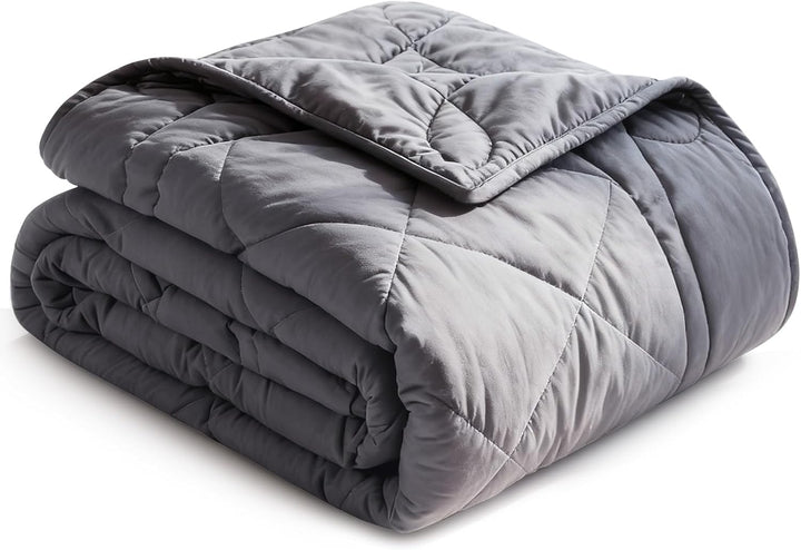 Translation missing: en.Weighted Blanket (15lbs, 60''x80''), Heavy Blanket Washable for Adult with Premium Glass Beads-Grey