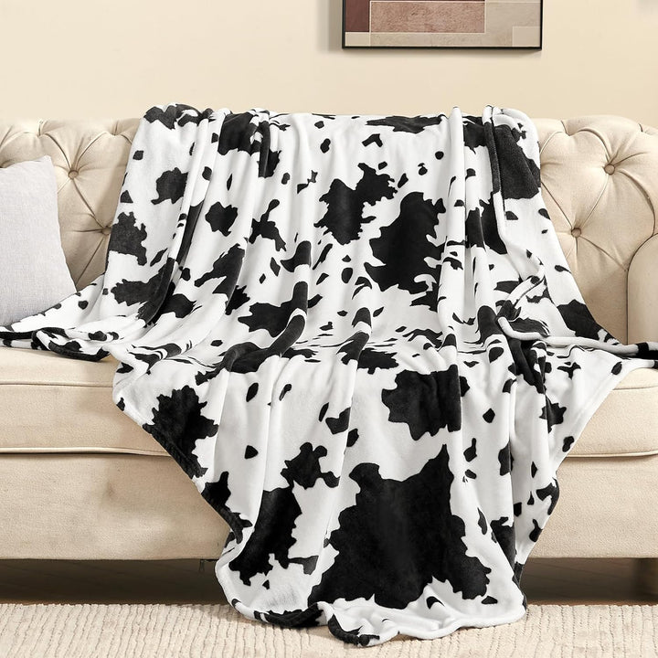 Translation missing: en.Cow Print Blanket, Fuzzy Cow Print Throw Blankets for Couch, Cow Throw Blanket for Adults, Soft Warm Plush Cow Blanket, Cute Flannel Fleece Throw Blankets, 40''x60''