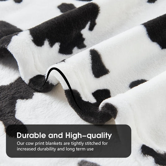 Translation missing: en.Cow Print Blanket, Fuzzy Cow Print Throw Blankets for Couch, Cow Throw Blanket for Adults, Soft Warm Plush Cow Blanket, Cute Flannel Fleece Throw Blankets, 40''x60''