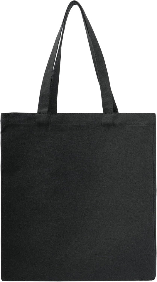Translation missing: en.Cotton Canvas Tote Bags - Lightweight Cloth Shopping Bags for DIY Promotion Activity - Solid Color