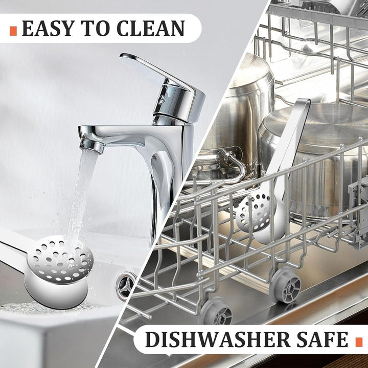 Translation missing: en.Tea Bag Squeezer, Stainless Steel Tea Bag Squeezer Tongs, Teabag Filter, Dispenser Accessories for Teas Drinkers, Durable Round Strainer Gripper Picker