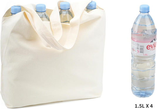 Translation missing: en.Cotton Canvas Tote Bag,Shopping Bags,DIY Gift Bags,Cloth Bag,Solid Color Bag