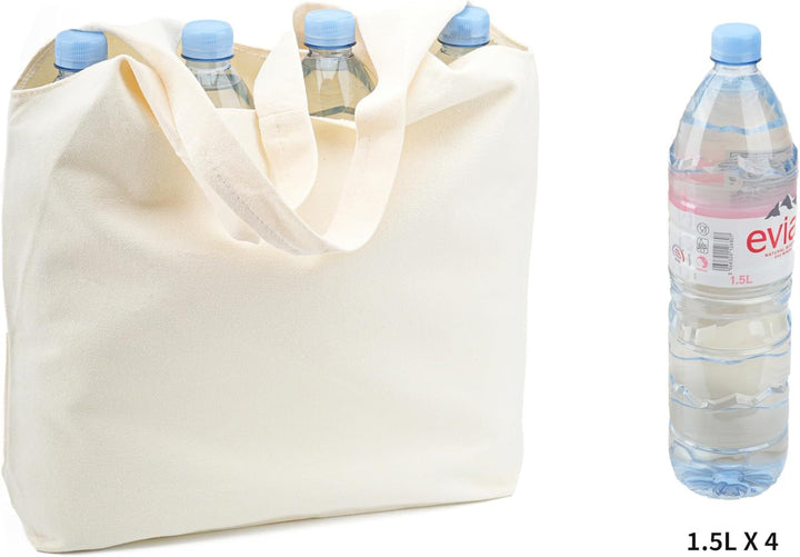 Translation missing: en.Cotton Canvas Tote Bag,Shopping Bags,DIY Gift Bags,Cloth Bag,Solid Color Bag