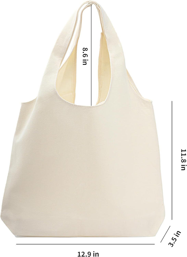 Translation missing: en.Cotton Canvas Tote Bag,Shopping Bags,DIY Gift Bags,Cloth Bag,Solid Color Bag