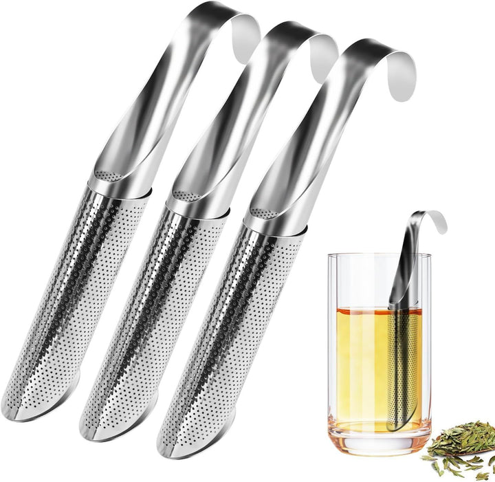 Translation missing: en.3 Pack Tea Infuser, Tea Strainer with Extra Fine Mesh for Loose Tea Leaf, Long Handle Stainless Steel Tea Strainer for Leaf Tea, Coffee, Spices, Seasonings