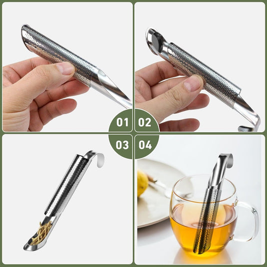 Translation missing: en.3 Pack Tea Infuser, Tea Strainer with Extra Fine Mesh for Loose Tea Leaf, Long Handle Stainless Steel Tea Strainer for Leaf Tea, Coffee, Spices, Seasonings
