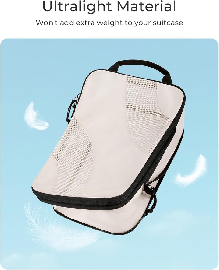 Translation missing: en.Compression Packing Cubes, 6 Set/4 Set/2 Set Travel Packing Cubes for Carry on Suitcases, Compression Suitcase Organizers Bag Set &amp; Travel Cubes for Luggage, Lightweight Packing Organizers