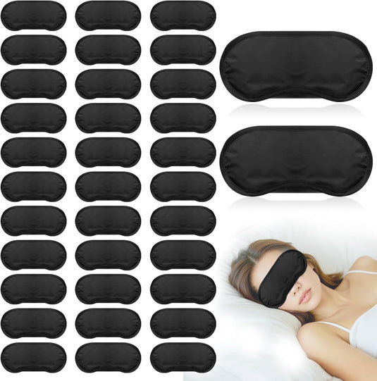 Translation missing: en.40 Pcs Eye Mask Sleep Masks Bulk Blindfolds for Team Building Party Games with Nose Pad and Adjustable Strap for Women Men 4 Layers Black Blindfold Sleeping Mask