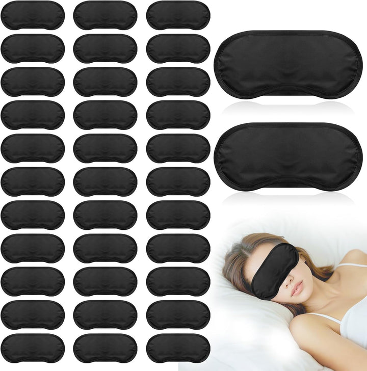 Translation missing: en.40 Pcs Eye Mask Sleep Masks Bulk Blindfolds for Team Building Party Games with Nose Pad and Adjustable Strap for Women Men 4 Layers Black Blindfold Sleeping Mask