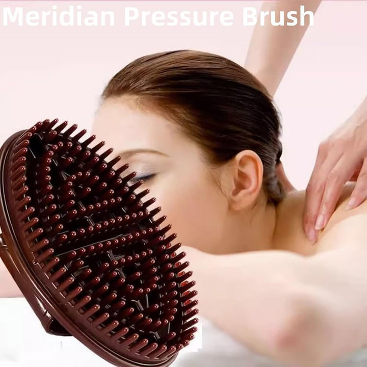 Translation missing: en.Meridian Brush Massage Brush, Handheld Meridian Brush Massage Body, Cepillos De Meridianos, Full Body Massage Brush, Suitable for Daily Home Use and Bath Spa (Purple 2pcs)