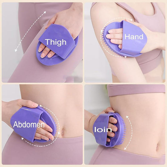 Translation missing: en.Meridian Brush Massage Brush, Handheld Meridian Brush Massage Body, Cepillos De Meridianos, Full Body Massage Brush, Suitable for Daily Home Use and Bath Spa (Purple 2pcs)