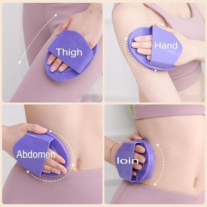 Translation missing: en.Meridian Brush Massage Brush, Handheld Meridian Brush Massage Body, Cepillos De Meridianos, Full Body Massage Brush, Suitable for Daily Home Use and Bath Spa (Purple 2pcs)