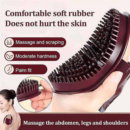 Translation missing: en.Meridian Brush Massage Brush, Handheld Meridian Brush Massage Body, Cepillos De Meridianos, Full Body Massage Brush, Suitable for Daily Home Use and Bath Spa (Purple 2pcs)