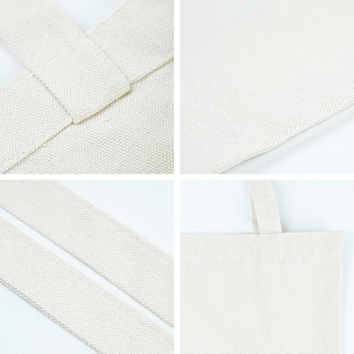 Translation missing: en.Reusable Grocery Shopping Bags Cotton Tote Bag, Blank Tote Canvas Bags for DIY Craft, Grocery,Shopping,Drawing