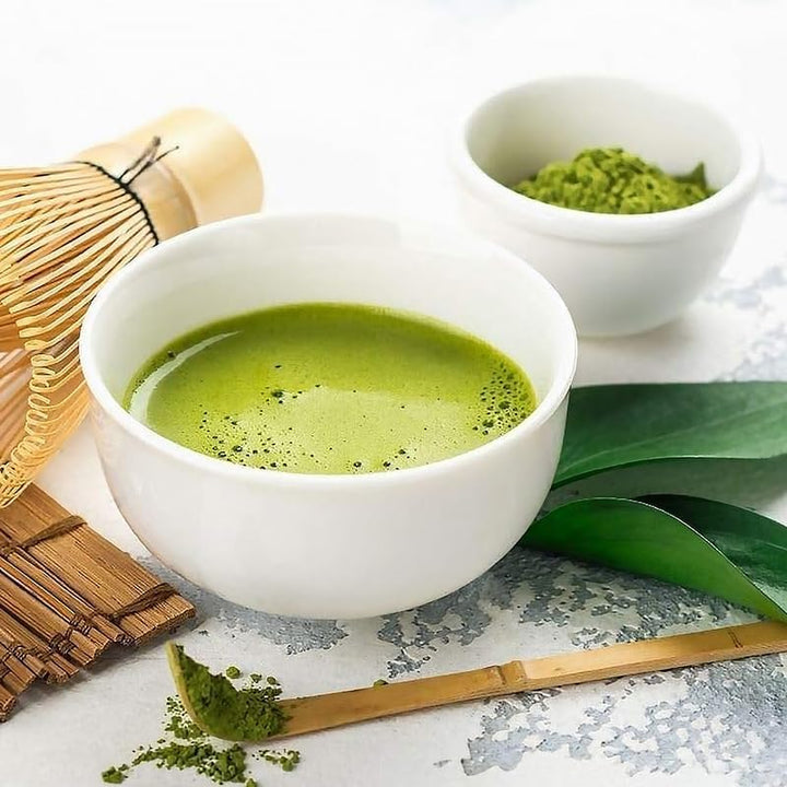 Translation missing: en.Bamboo Matcha Scoop - Traditional Chashaku Tea Spoon for Tea Ceremony - Elegant White Design - Tea Accessories - 18cm Size