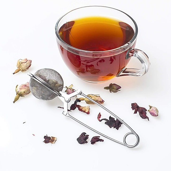 Translation missing: en.Snap Ball Tea Strainer,  3 Pack Premium Stainless Steel Tea Infuser with Handle for Loose Leaf Tea Fine Mesh Tea Balls Filter Infusers