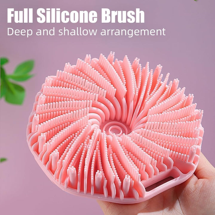 Translation missing: en.2PCS Scrubbies - Scrubbies The Sud Bud,Silicone Body Scrubber, Exfoliating Body Scrubber for Sensitive Skin, Scrubbies for Body, Silicone Body Brush for Showering, Charcoal (Grey and Black)