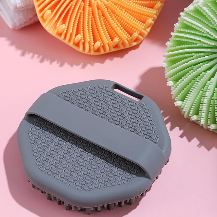 Translation missing: en.2PCS Scrubbies - Scrubbies The Sud Bud,Silicone Body Scrubber, Exfoliating Body Scrubber for Sensitive Skin, Scrubbies for Body, Silicone Body Brush for Showering, Charcoal (Grey and Black)