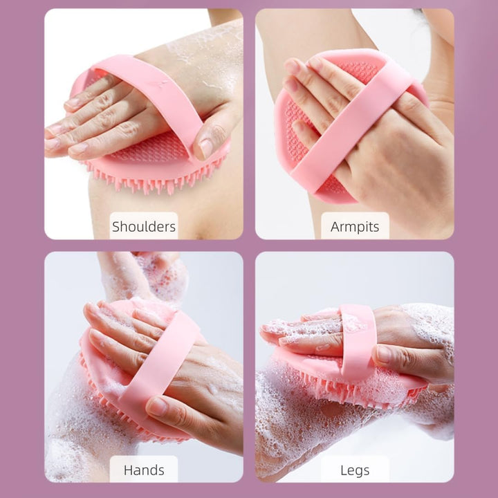 Translation missing: en.2PCS Scrubbies - Scrubbies The Sud Bud,Silicone Body Scrubber, Exfoliating Body Scrubber for Sensitive Skin, Scrubbies for Body, Silicone Body Brush for Showering, Charcoal (Grey and Black)