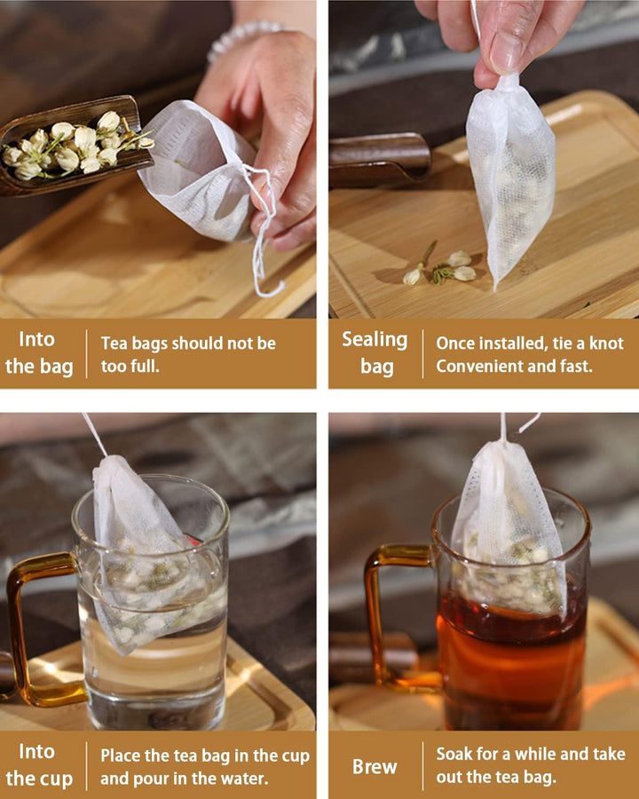 Translation missing: en.Theemaker tea bags-200 pieces-7*9cm-disposable loose tea bags-tea filter bag-for loose tea-loose leaf tea-coffee-herbs-herb