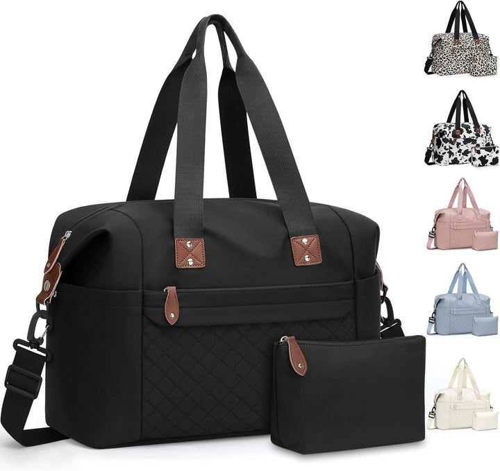 Translation missing: en.Travel Duffle Bag, Waterproof Weekender Overnight Hospital Bags for Women Men with Toiletry Bag Lightweight Carry on Personal Item Duffle Gym Bag for Travel, Airplanes, Sports