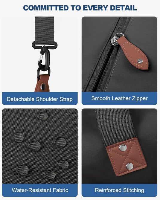 Translation missing: en.Travel Duffle Bag, Waterproof Weekender Overnight Hospital Bags for Women Men with Toiletry Bag Lightweight Carry on Personal Item Duffle Gym Bag for Travel, Airplanes, Sports