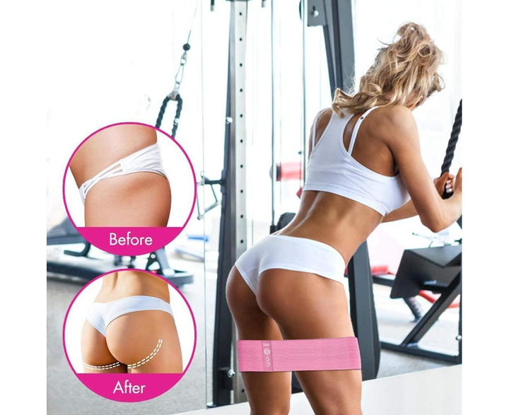 Translation missing: en.Fitness band [set of 3] Fitness bands / resistance bands set Loop band for 3 resistance levels for buttocks and legs, resistance hip bands
