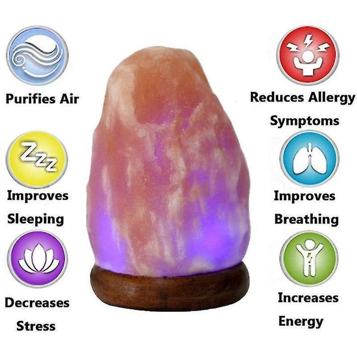 Translation missing: en.Crystal Salt Lamp Usb Natural Colorful Color Changing Warm White Led Mineral Salt Lamp Night Light