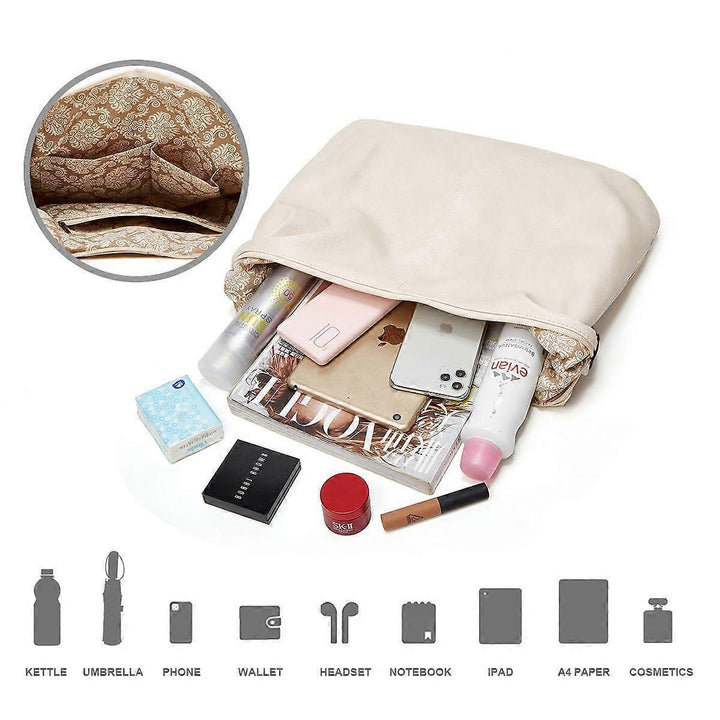 Translation missing: en.Women's Soft Leather Tote Bags 3pcs Fashion Handbag Wallet Shoulder Purse Set