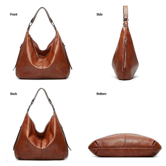 Translation missing: en.Women's Soft Leather Tote Bags 3pcs Fashion Handbag Wallet Shoulder Purse Set