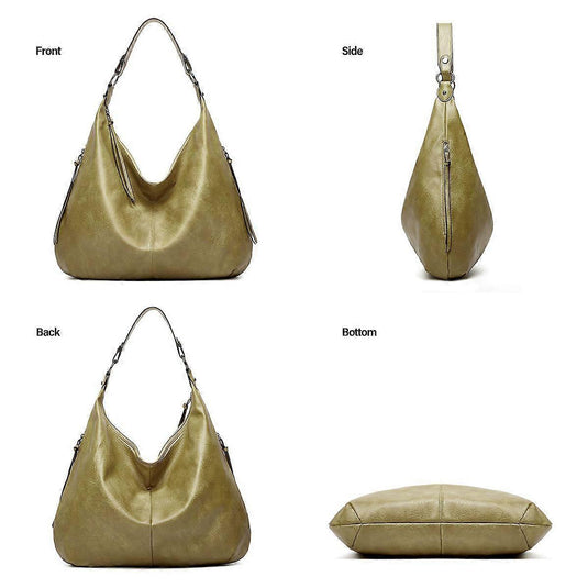 Translation missing: en.Women's Soft Leather Tote Bags 3pcs Fashion Handbag Wallet Shoulder Purse Set