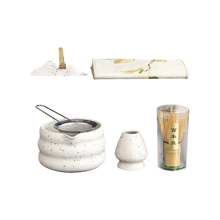 Translation missing: en.7pcs Matcha Whisk Set - Tea Making Kit with Bamboo Whisk, Scoop &amp; Accessories