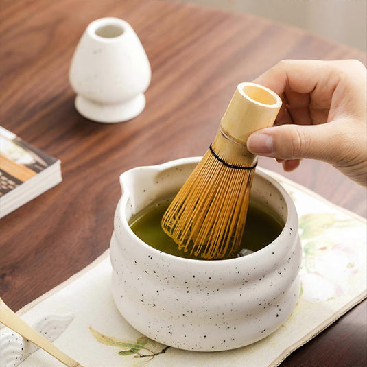 Translation missing: en.7pcs Matcha Whisk Set - Tea Making Kit with Bamboo Whisk, Scoop &amp; Accessories